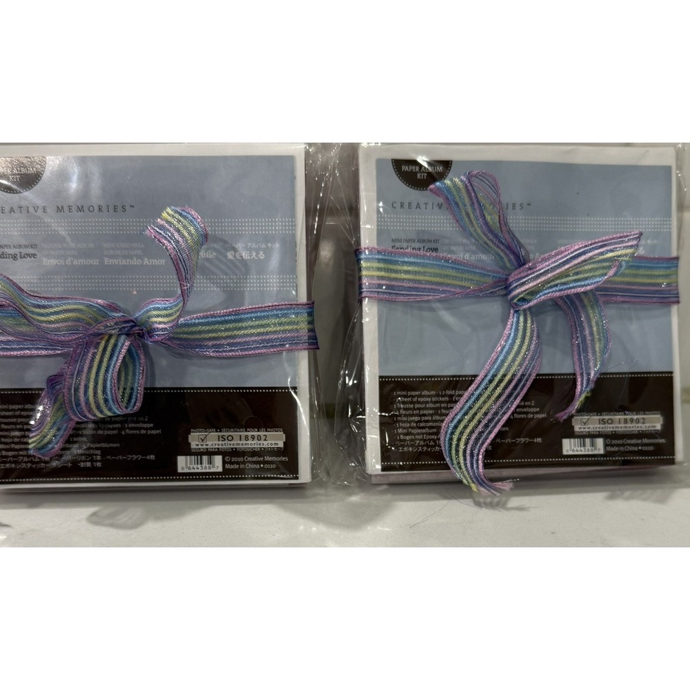Creative Memories Lot of 2 Mini Paper Album Kit Unopened Love‎ Notes gifts 2010